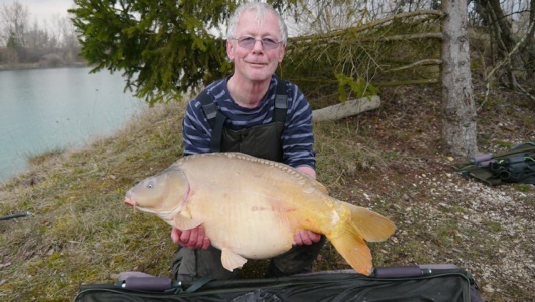 Geoff and one of his Pb fish
