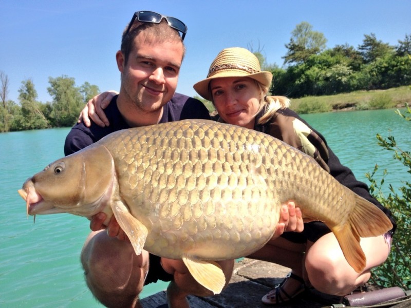 Mike & lydia with a 30lb+ common