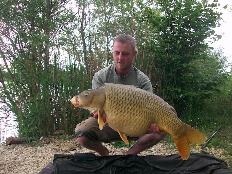 Lewis with a 31lb common