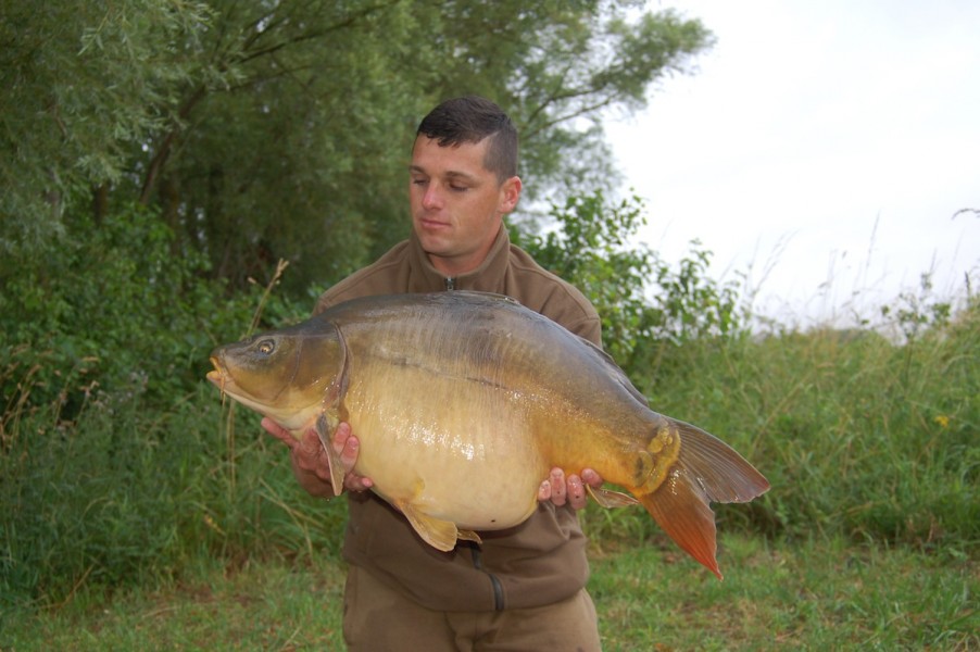 Mike with a 34.00lb Mirror