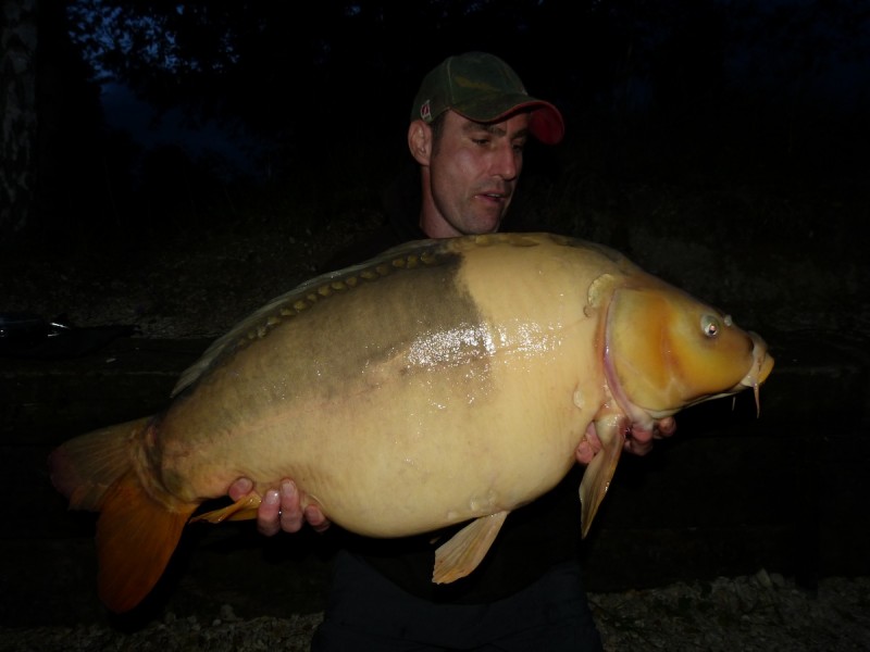 Vinnie with a 35.10lb Two Tone mirror