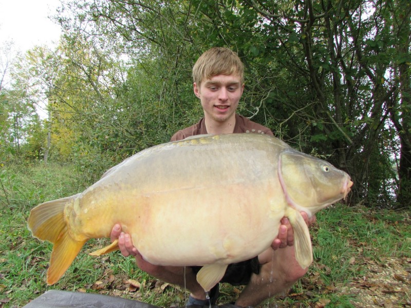 Matthew with a 38.00lb mirror