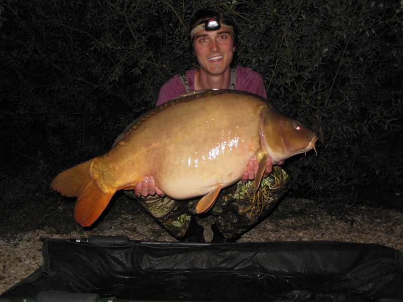 Chris with a 36lbs mirror
