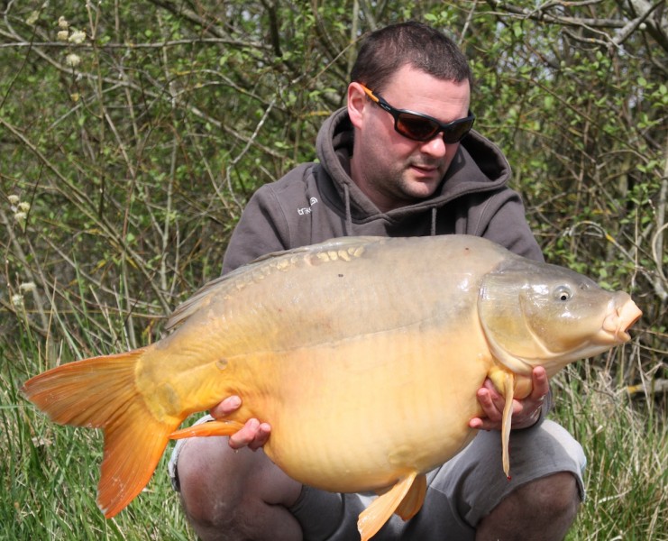 Mike with a 36lb mirror