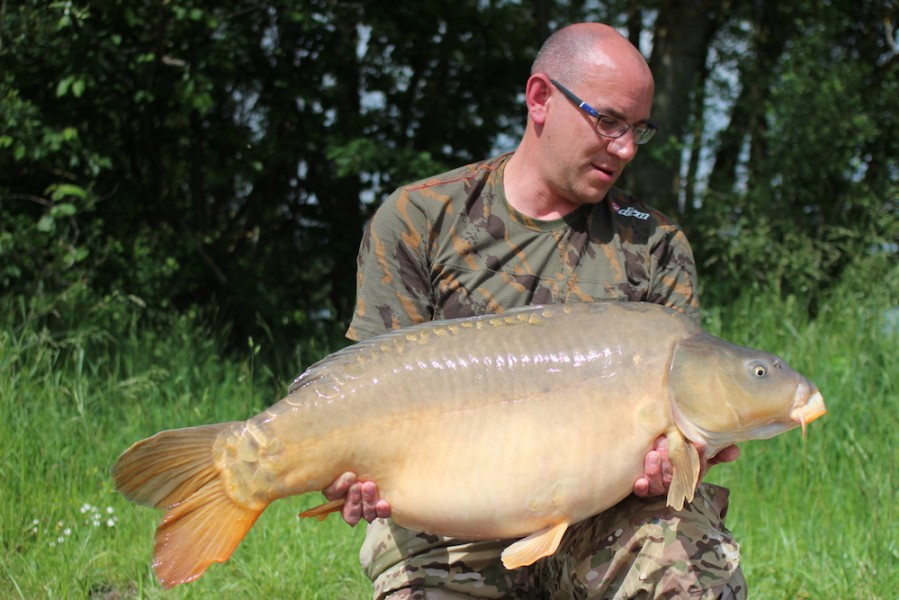 Paul with a 42lb mirror from TP 2