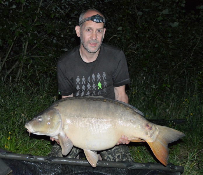 Kevin with a 38lb mirror