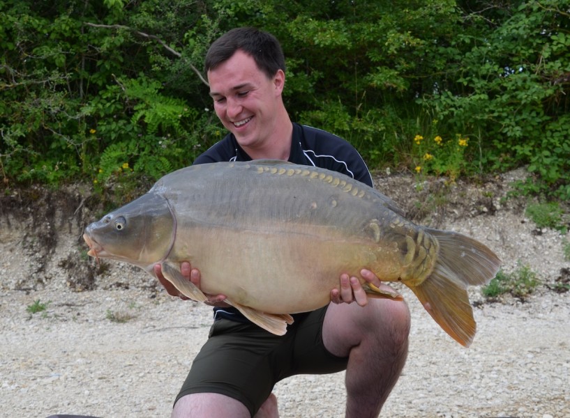 Mike with a 37lbs mirror