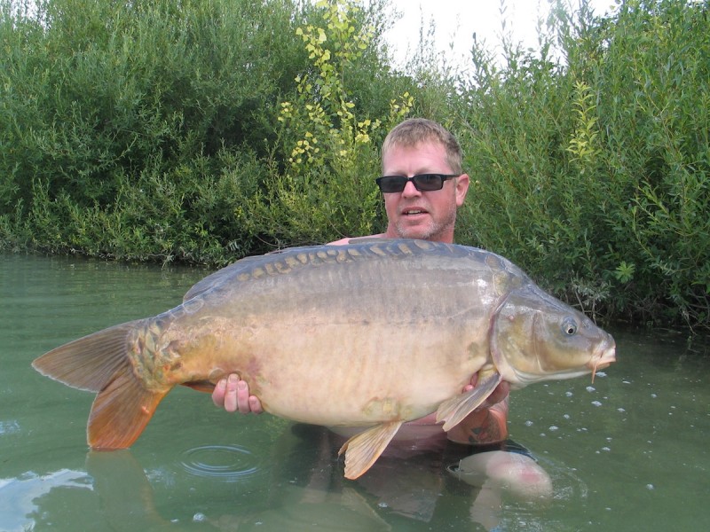 Graham with a 35lbs mirror