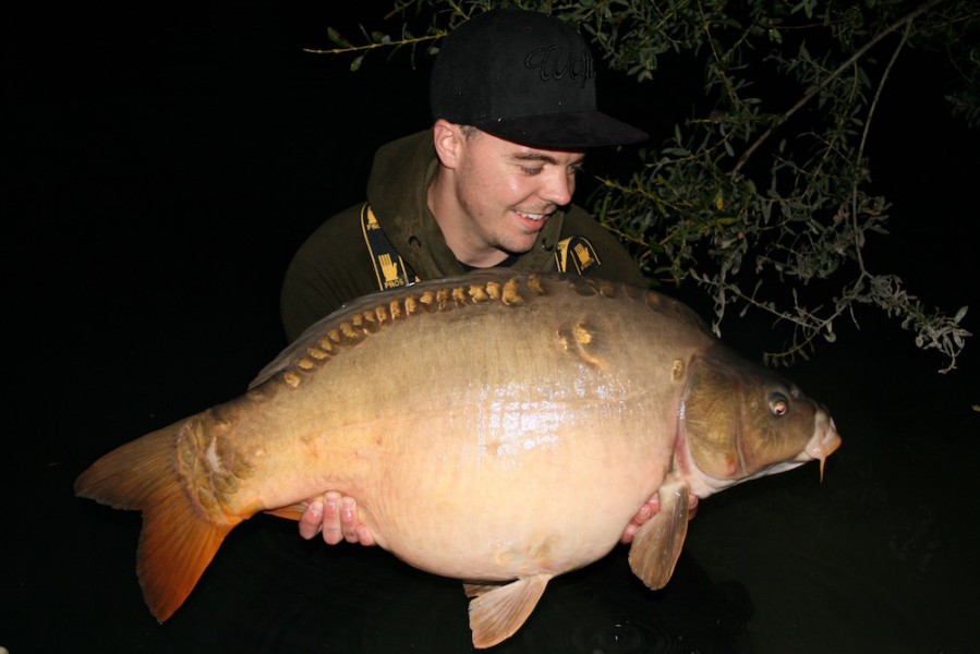 James with a nice 35lb Mirror from Dunkerque