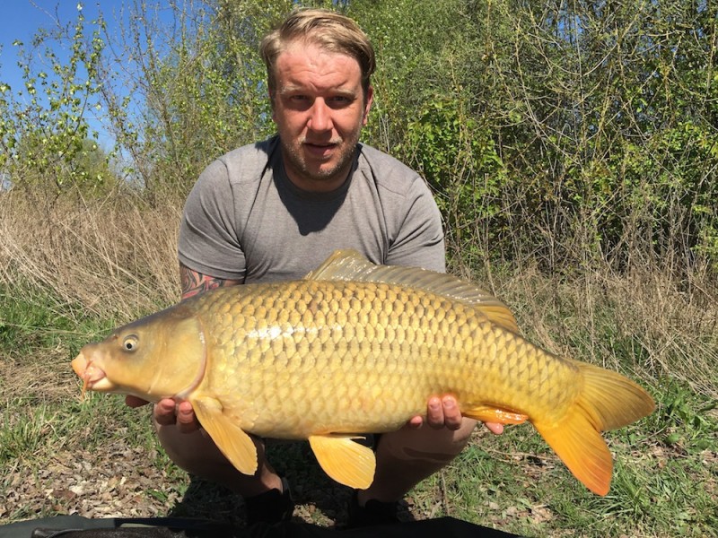 Joe with a 21lb common out of Tea Party 2