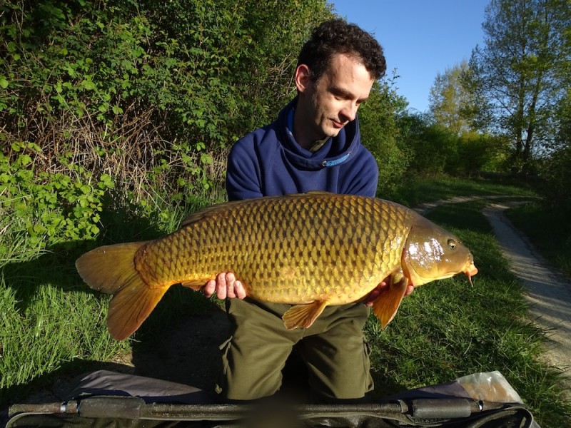 Martijn Markwat with a 27lb Common from Bacheliers