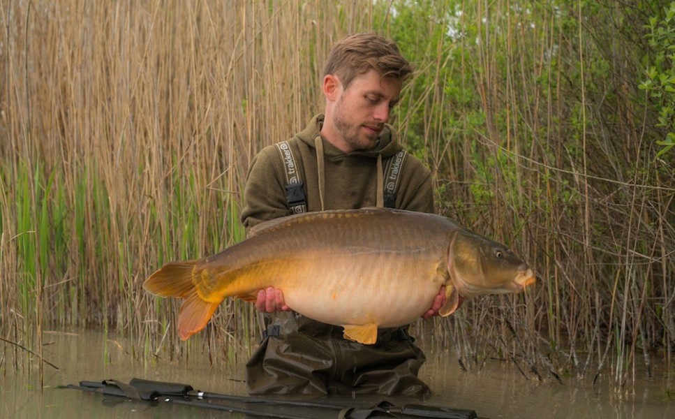 Julian with a 32lb mirror from Bachiliers