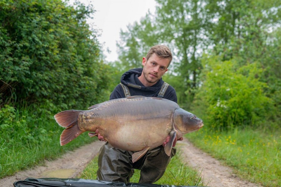Julian with a new 50lb mirror
