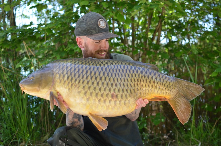 A cracking 40lb common for Toby in  Decoy