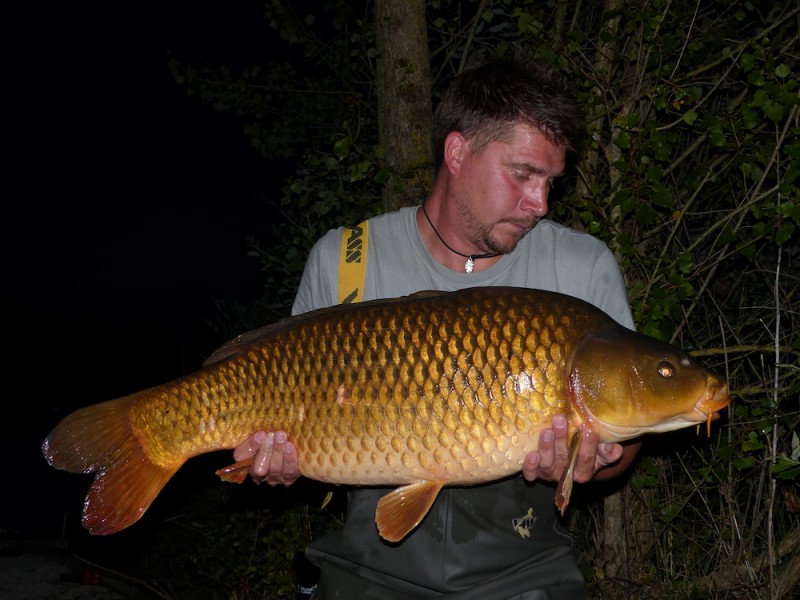 Adam Layzell with a 31lb Common from Bachelier's 29.7.17