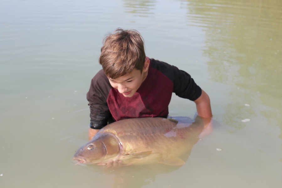 Lukas returning Frankie; his first ever forty pounder