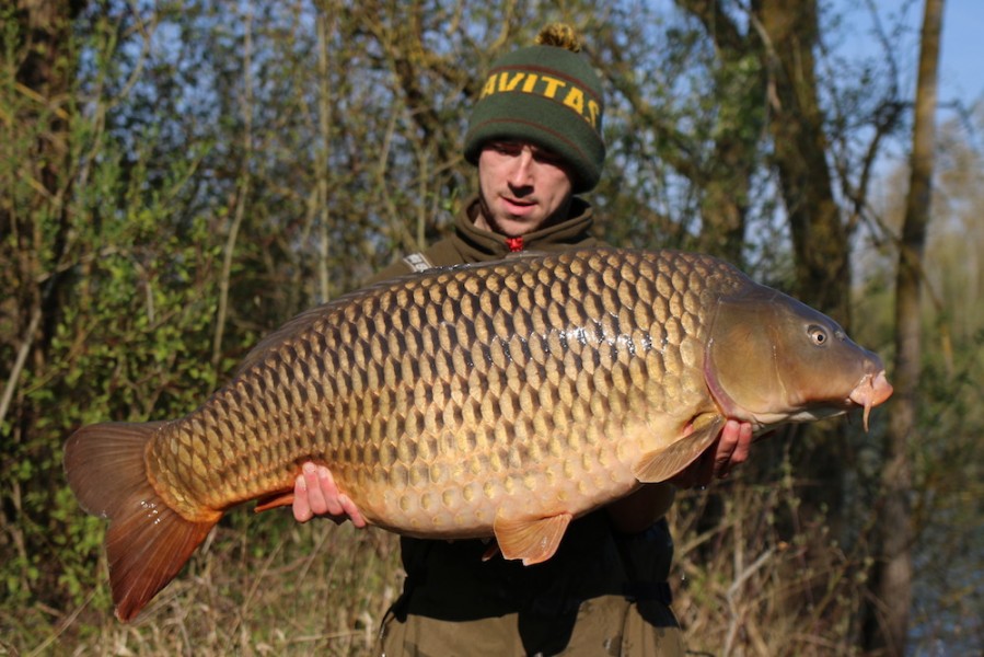 Jack Barrow with Long Common at 48lb 13.4.2019 from Eastwoods