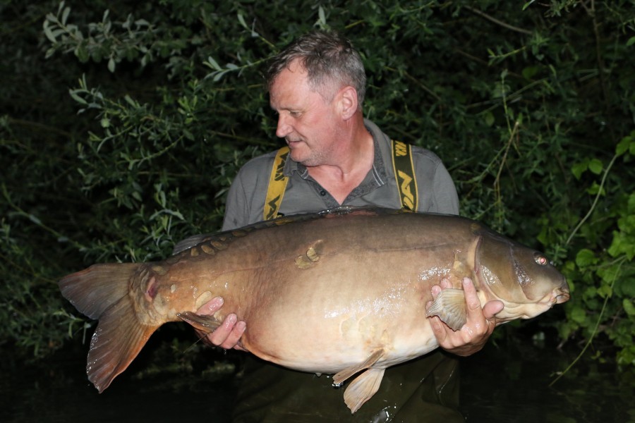 Graeme with 2 Scales, safe to say this fish made his week !!..............