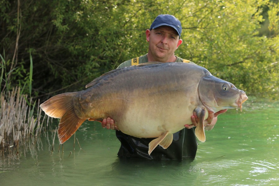 Steve Coe with a new 50lb for the Road Lake, "A-Star" @ 50lb.