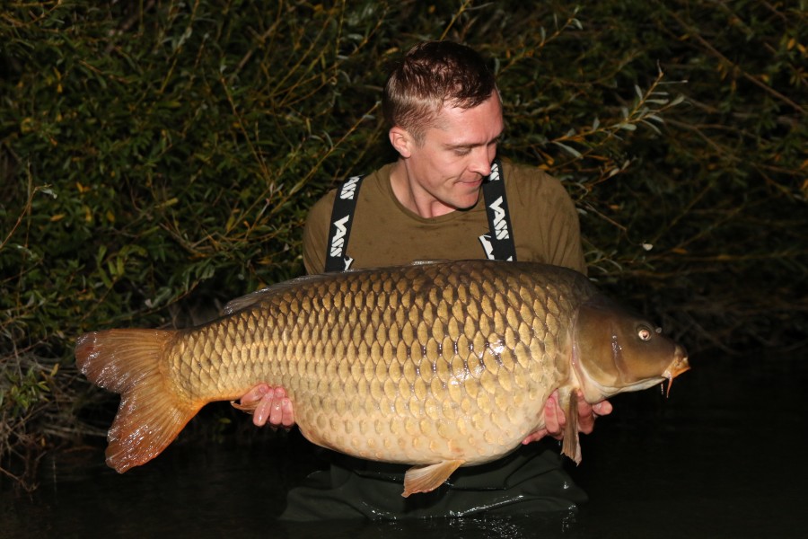 Luke Williams with his new PB "Mable" at 57lb 8oz.
