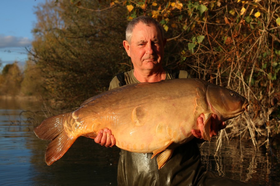 John with a last minute fish in form of big scale