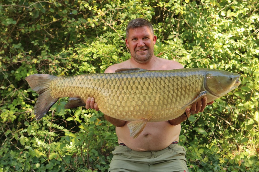 Lewis with his PB Grassy