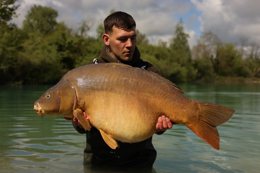 Danny with Nana's Mirror 51lb 8oz from Beach