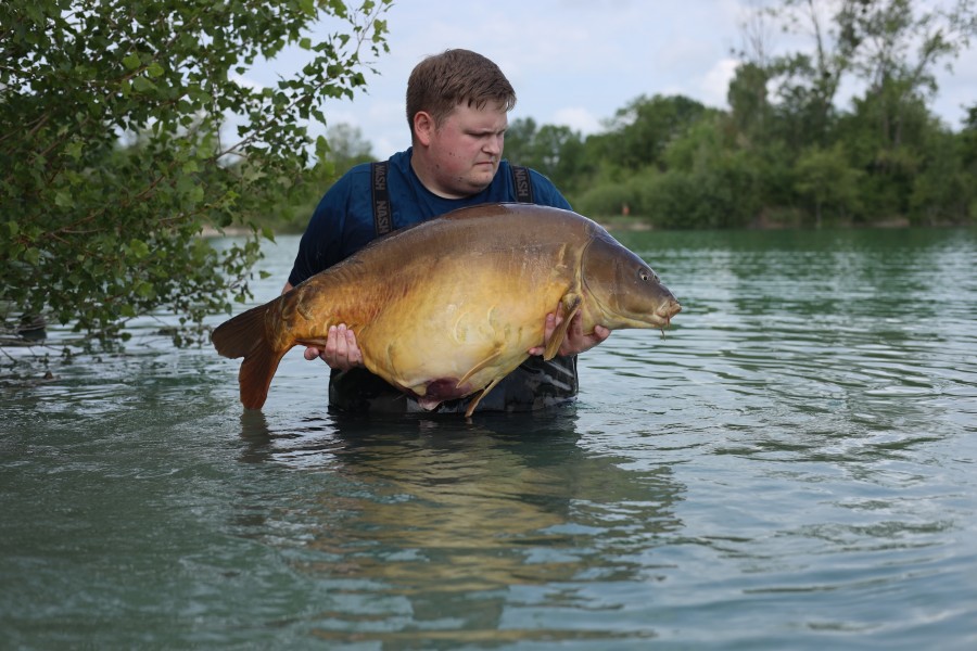 James with 'The Reincarnated' 57lb PB
