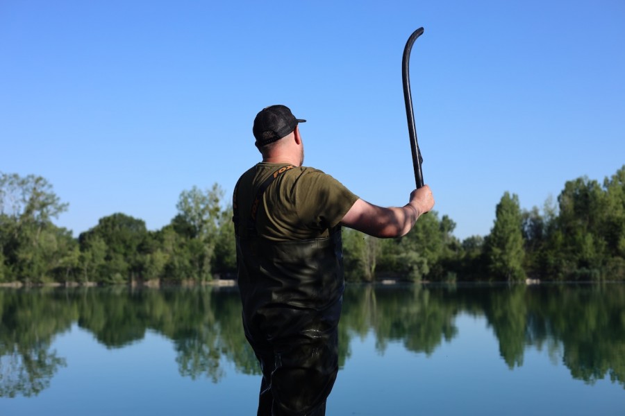 Baiting boilies with the stick working well at the moment